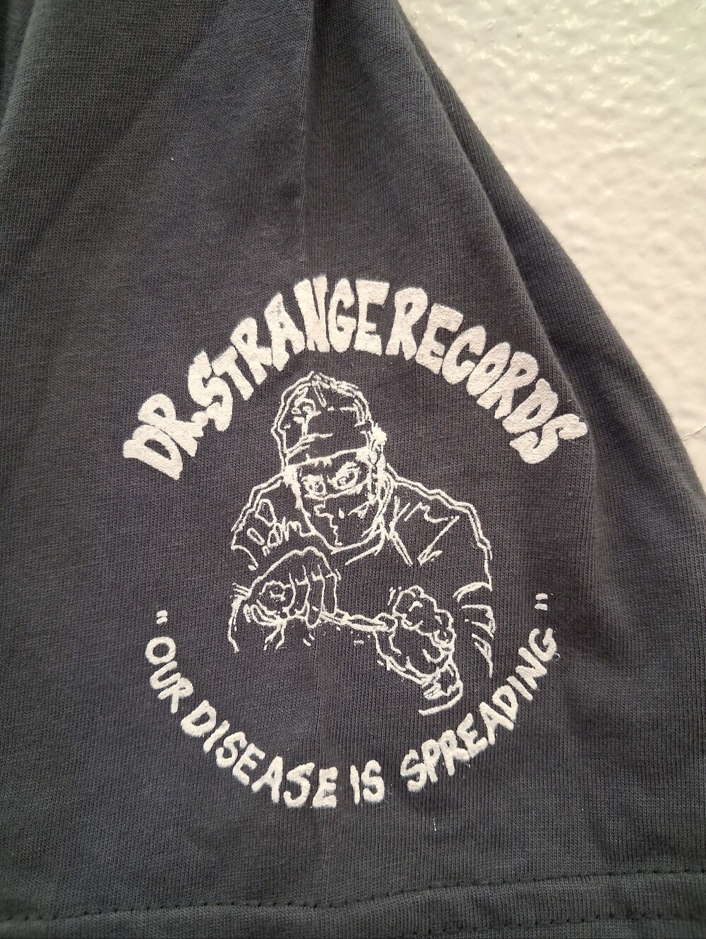 Vintage Dr. Strange Records Shirt Punk Rock Men's Size Large American Apparel